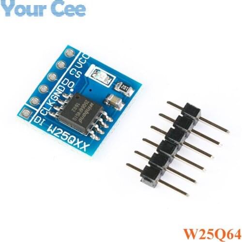 1pc W25Q64 NorFlash Storage Module 64Mbit Flash SPI Interface Control Module