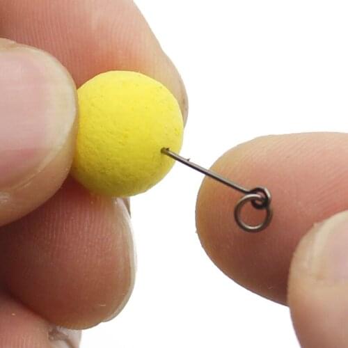 10PCS carp fishing boat i bait pin barbed bait with ring bait Cho rope Z rig D-drill end fishing tackle accessories