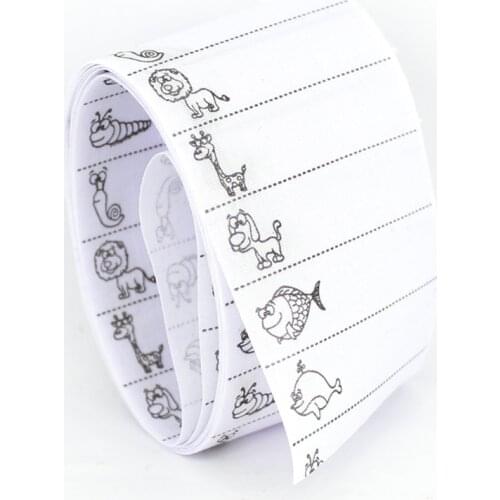 100pcs/pack White Washable Iron on Name Labels Garment Fabric Tags Marker Set for Clothes Labels Sewing Accessories