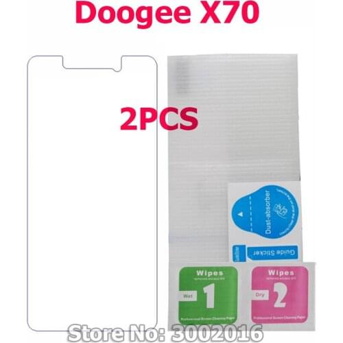 2PCS for Doogee X70 Glass Screen Protector Ultra-thin Films Explosion Proof Tempered Glass For Doogee X70 5.5 Smartphone flim