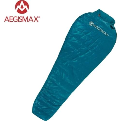 Aegismax Nano Sleeping Bag 95% White Goose Down Splicing Mummy Sleeping Bags Ultralight Portable Outdoor Hiking Camping 700 FP