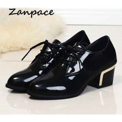 Fashion Boots 2019 Women Shoes Patent Leather High Heel Boots Square Heel Womens Ankle Boots for Women Pointed Toe Boots