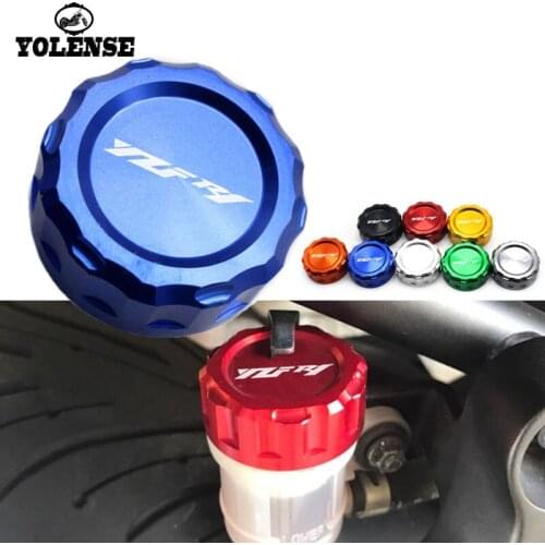 For Yamaha YZF-R1 YZFR1 YZF R1 2009 2010 2012 2013 2014 Motorcycle Accessories CNC Aluminum Rear Brake Reservoir Cover Caps