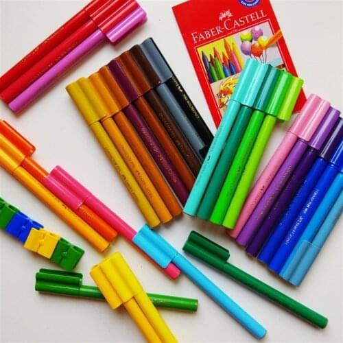 Faber Castel, Fun Felt Tip Pen, 50 Colors, Watercolor, Pencil, School Supplies, Brush Paint, Color Painting