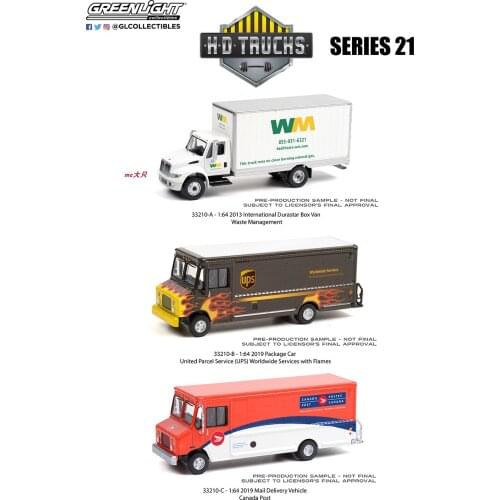 GreenLight 1:64 HD Trucks 21 - Group Alloy model Vintage car Metal toys for childen kids diecast gift