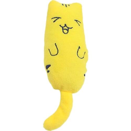 Creative Cat Bite Toy Cartoon Cute Cat Catnip Toy Plush Kitten Pillow Popular Catnip Toy Teeth Grinding Cute Cat Scratcher Toys