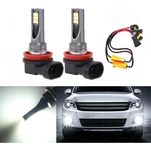 2x Super White H8 H11 CREE Chip 3030SMD LED Fog Light Driving Bulbs No Error for Audi A3 A4 A5 S5 A6 Q5 Q7 TT