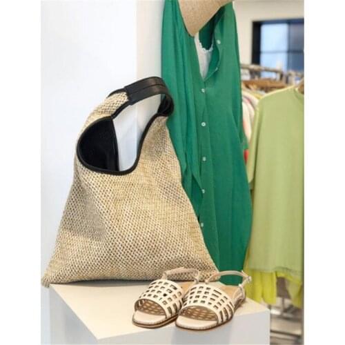 Fashion Rattan Women Shoulder Bags Wikcer Woven Female Handbags Large Capacity Summer Beach Straw Bags Casual Totes