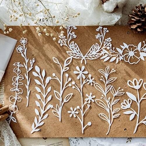 10pcs Alice Tea Party Series Sticky Notes Memo Pad Diary Stationary Flakes Scrapbook Decorative Cute Hollow lace N Sticky New