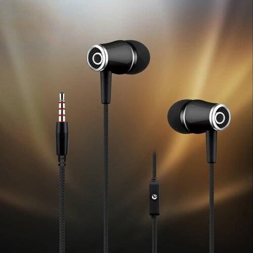 GHH In-Ear Earphone Headset Wired Control 3.5mm interface Mic Earphones for iPhone for Android for huawei for xiaomi for samsung