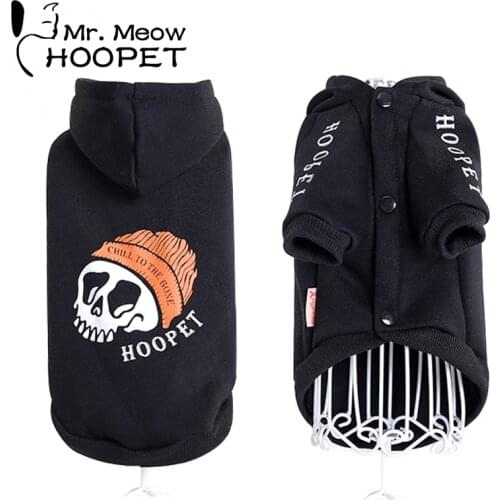 Hoopet pet clothes dog coat teddy suit cat puppy small dog cotton dress pet spring autumn clothing