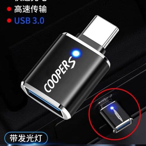 USB C OTG Adapter Fast USB 3.0 to Type C Adapter for MacbookPro Xiaomi Huawei Mini USB Adapter for MINI cooper s r56 r55 f56 r55