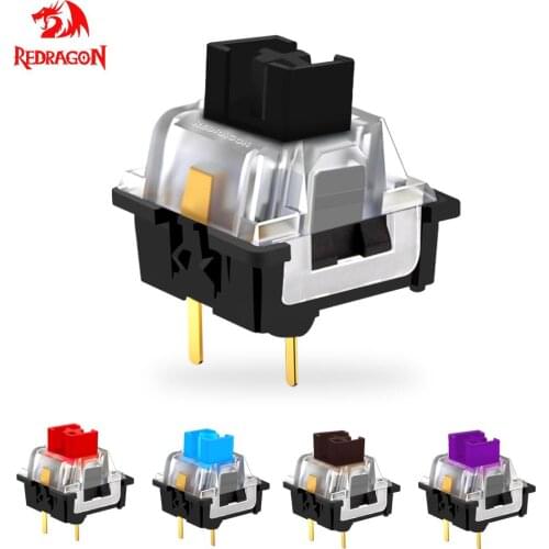 REDRAGON SMD RGB MX switch 3Pin Clicky Linear Tactile silent red blue Black Brown Purple Switche For Backlit Mechanical keyboard