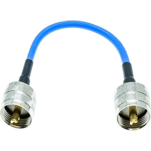 UHF male to UHF male PL259 connector RG402 RG-402 Semi Flexible Coaxial Cable 0.141" 50ohm Blue