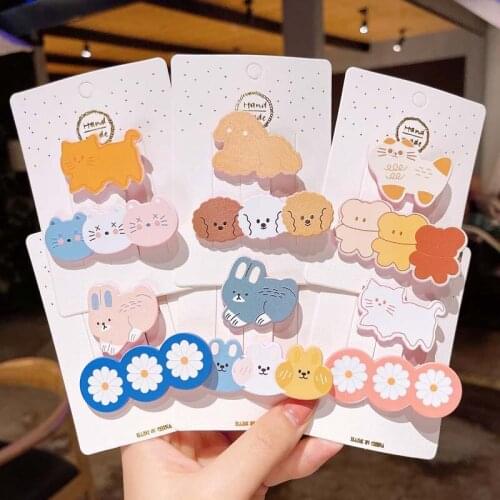 Wecute Baby Girl Headband Princess Hair Accessories Kawai Children Cartoon Hairpin for Newborn Kids Cartoon Animal Bangs Clip