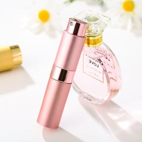 8 ml metal aluminum Portable Refillable Perfume Bottle Cosmetic Container Empty Spray Atomizer Travel Sub-Bottle