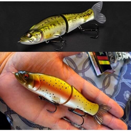 Fishing Lures 13.5cm 28g 8Colors Optional Jointed minnow Wobblers ABS Body with Soft Tail SwimBaits Carp lure for pike and bass