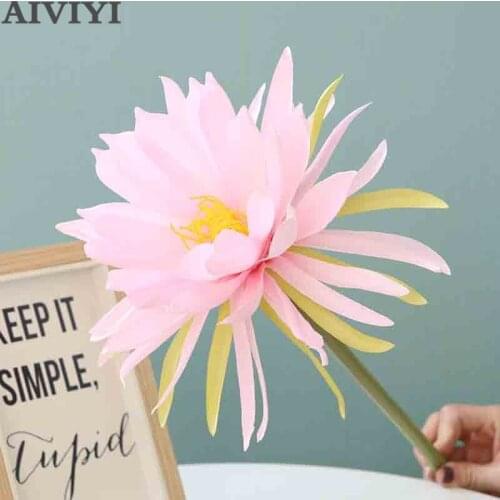 High quality epiphyllum DIY silk artificial flower Valentines Day romantic bouquet wedding living room home decorative flower
