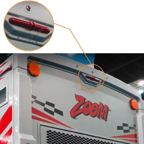Vardsafe VS601 | Universal Flat Surface Mount Parking Brake Light Reversing Backup Camera for RV / Cargo Van / Bus