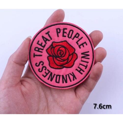 DIY Hippie Skull Iron On Patches For Clothing Patch Cartoon Patches On Clothes Applique Letter Punk Embroidery Patch Stripes