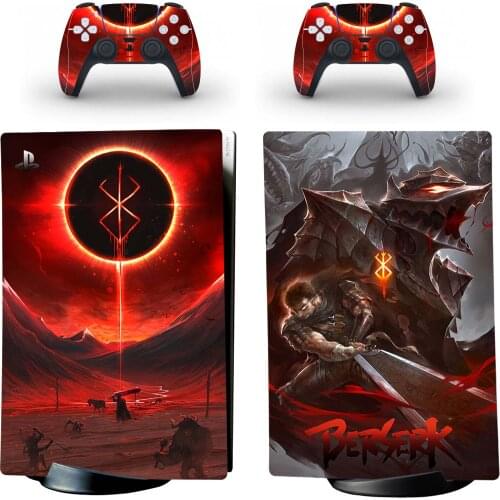 Berserk PS5 Digital Edition Skin Sticker Decal Cover for PlayStation 5 Console and Controllers PS5 Skin Sticker Vinyl