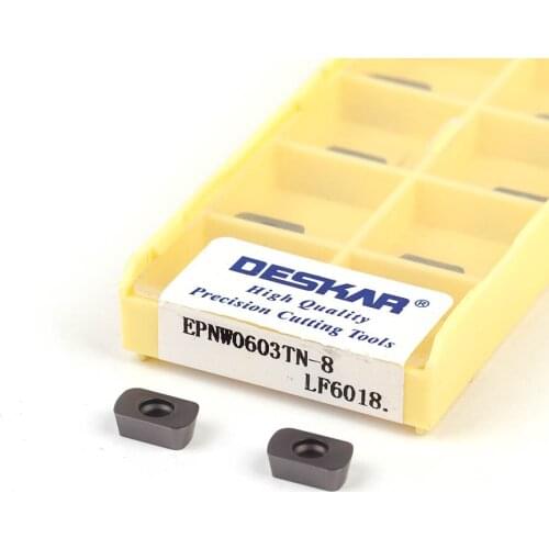EPNW0603TN-8 LF6018 CNC Lathe Carbide insert Fast Forward Give Turning Tool Milling Blade Machining Steel Smooth Chip Evacuation