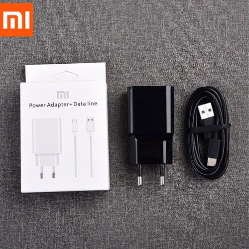 MDY-08-EO Xiaomi 5V 2A Charger EU Wall Power Adapter With Type C Cable Data Line For MIUI 9 9SE 7 6 6X 5 4C A3 A2 A1 MI MAX 2 3