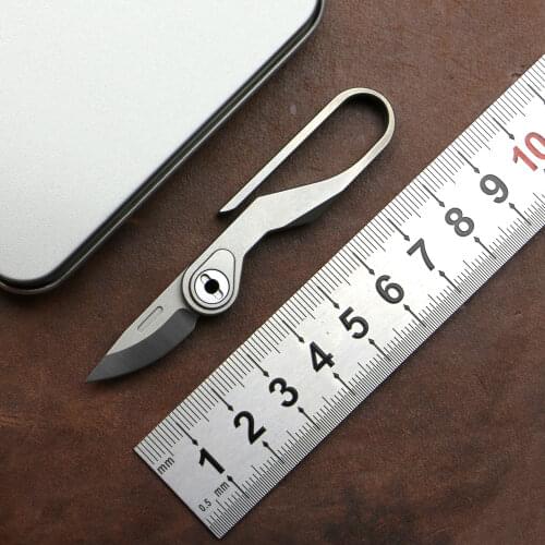 Green Thorn Multifunctional Titanium Alloy Key Chain Combination Knife M390 Camping Outdoor Portable Mini Folding Knife EDC Tool