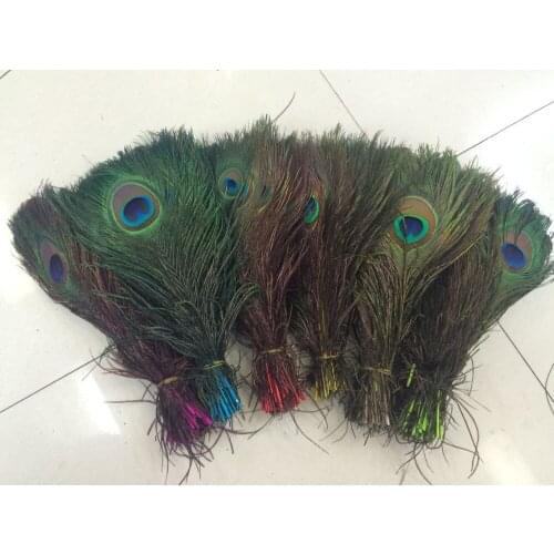 2016 10PCS Natural Peacock Feather 25-30cm Clothing Decoration Plumage Fashion Crafts Beautiful Decorative Many colors