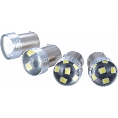 4pcs 1156 2835 6LED 6SMD Canbus Error Backup Reverse Turn Signal Light Bulb White Lights Auto Car Parking Brake Fog Light Lamps