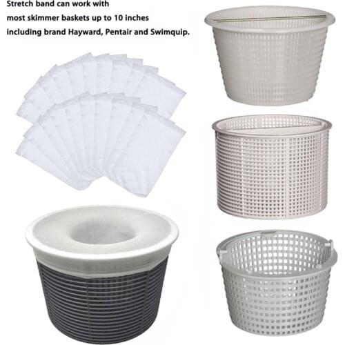 5pcs/10pcs/20pcs Swimming Pool Filter Saver Skimmer Basket Sleeve Mesh Screen Sock Pool Skimmer Socks, Baskets Not Included