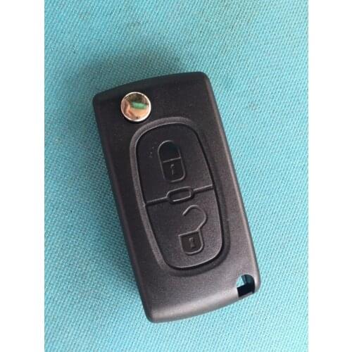 5Pcs/Lot Of New Replacement Key Shell Case For Citroen 2 Button Remote Blank With Uncut VA2 Blade No Logo Car Accessories Parts