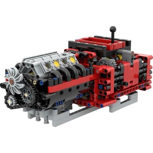 685Pcs MOC-79482 GTE Manual 8 Speed Gearbox DIY Building Blocks Model Kits(Licensed and designed by TechnicBrickPower)