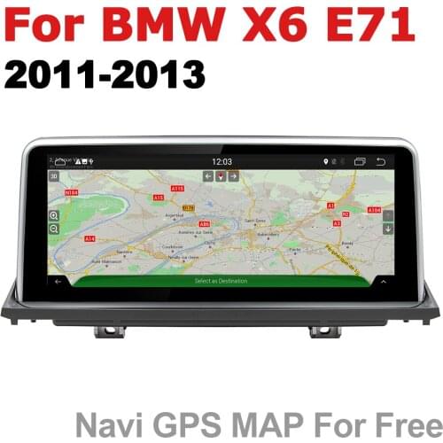 Car Radio 2 din GPS Android Navigation For BMW X6 E71 2011~2013 CIC AUX Stereo multimedia touch screen original style