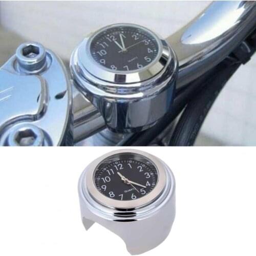 Handlebar Clock Universal Waterproof Aluminum Alloy 7/8 inch Motorcycle Luminous Watch Instruments Gauges Motorcycle Parts