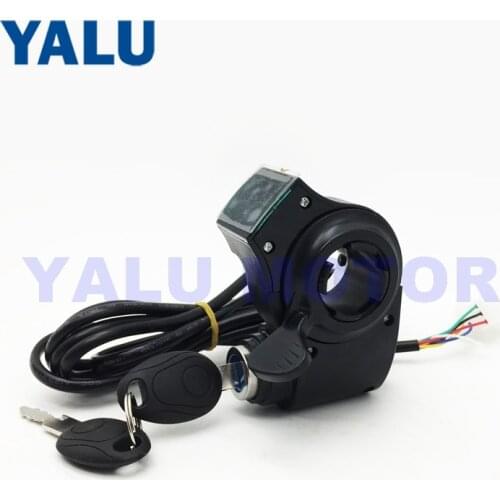 12V-99V Electric Bike Twist Thumb Throttle With LCD Battery Display Speed Control 3 wires Electric Bicycle Scooter Accelerator