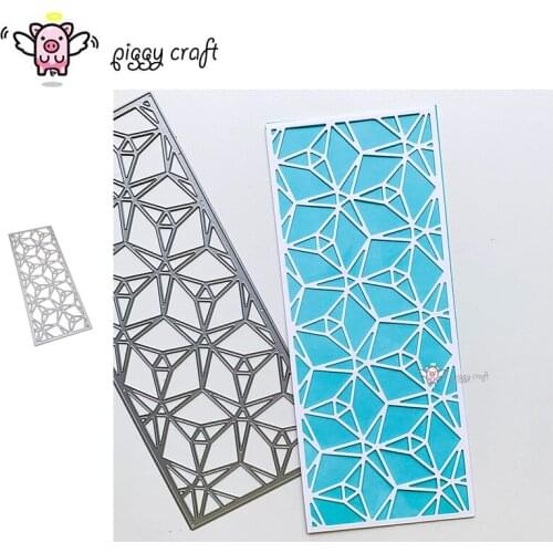 Piggy Craft metal cutting dies cut die mold Diamond rhombus frame Scrapbook paper craft knife mould blade punch stencils dies