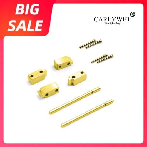 CARLYWET Rose Gold Plated Conversion Kit for AP Royal Oak Kasparo 41mm Rubber Steel End Link for 26mm watch band Audemars Piguet