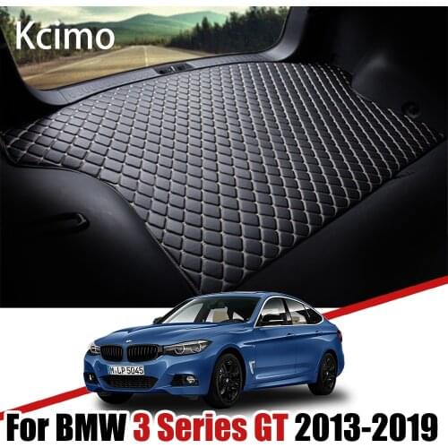 Leather Car Trunk Mat For BMW 3 Series Gran Turismo 2013-2019 Trunk Boot Mat 3Srieis GT Liner Pad Carpet BMW F34 Cargo Liner