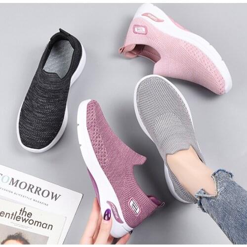 Fashion Unisex Sneakers Women Casual Shoes Breathable Mesh Walking Shoes Lover Spring Summer Tenis Feminino Soft Flat Shoes