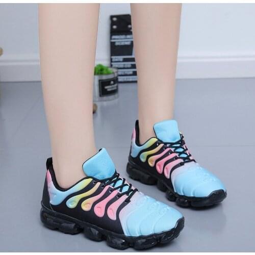 Casual shoes womens 2020 autumn womens transparent soles with lace-up color fashion oversize sneakers single shoes