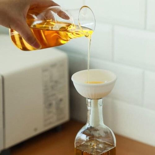 Kitchen Funnel Wide Mouth Silicone Liquid Funnel Filter Wide Mouth Funnel Hopper Oil Funnel Canned Kitchen Tools