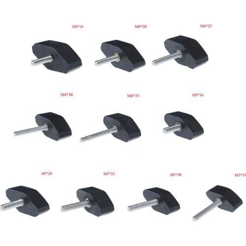 M4 M5 T type Nylon Plastic Head Handle Thumb Screw Bakelite Bolt Black Bakelite hand screw