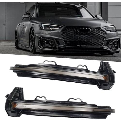 Flowing Water Blinker Flashing Light Dynamic Blinker Turn Signal LED light For Audi A4 S4 B9 2016 2017 2018 2019 A5 S5 RS5 RS4