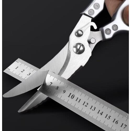 Kitchen Powerful Chicken Bone Scissors Chicken Duck Fish Cutter Shears Stainless Steel Scissors Scale Clean Cook Scissors Knife