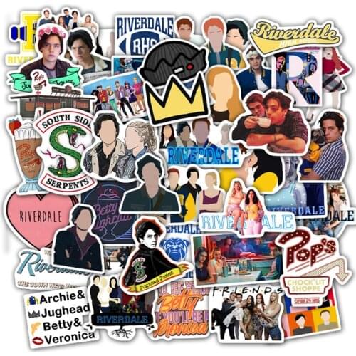 10/30/50PCS TV Series Riverdale Waterproof Stickers Skateboard DIY Guitar Laptop Motorcycle Luggage Graffiti Decal Sticker Toys