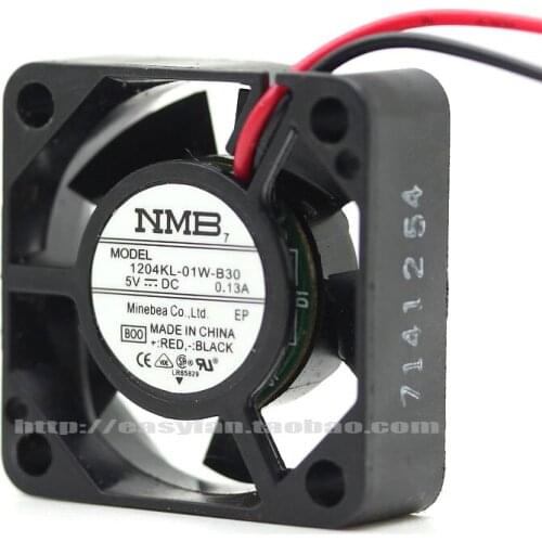 NEW NMB-MAT Minebea 1204KL-01W-B30 3010 3CM 5V 3CM Double Ball bearing cooling fan