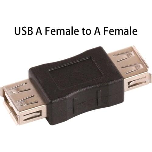 Wholesale 200Pcs/lot Good Quality USB A Female To A Female Gender Changer USB 2.0 Adapter