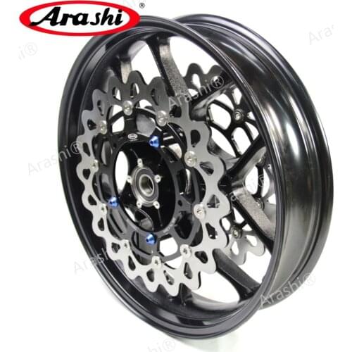 Arashi Motorcycle Front Wheel Rim For YAMAHA YZF R1 2015-2017 YZF-R1 R 1 1000 2015 2016 2017 Front Brake Discs Brake Rotors