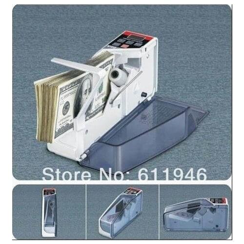 V40 Mini Portable Handy Bill Cash Money Registers Currency Counter Machine